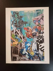 DEATH NYC Zimad Signed Graffiti Pop Art Print Koons Haring Banksy Andy Warhol - Picture 1 of 17