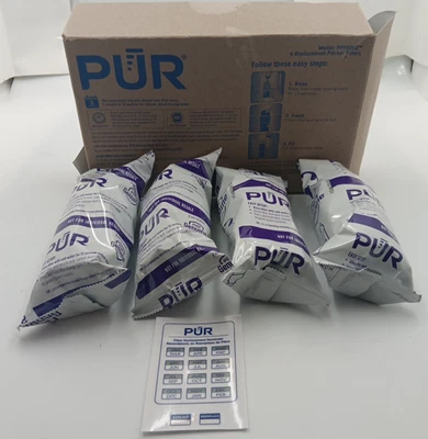 NEW Sealed PUR Water Filter Replacement Cartridges 4 Pack For Pitcher PPF900Z - Image 1 of 4