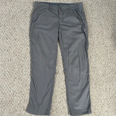 Horny Toad Co Womens 6 Gray Organic Cotton Blend Straight Mid Rise - Image 1 of 4