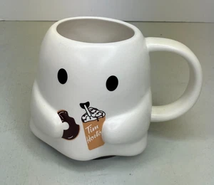 Tim Hortons 2024 Halloween Collectible Ghost Mug Color Changing Donut And Bats - Picture 1 of 12
