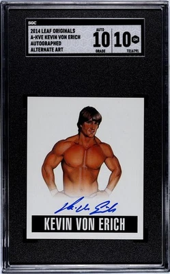 凯文·冯·埃里希签名 2014 Leaf Originals SGC 10 流行 1 摔跤   — 第 1/2 张图片