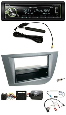 Pioneer MP3 USB CD DAB Lenkrad Autoradio für Seat Leon 2005-2010 dunkelgrau meta - Bild 1 von 4
