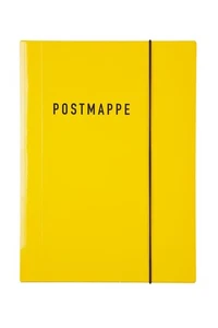 Carpeta postal Idena amarilla DIN A4 caja brillante con elástico - Imagen 1 de 1