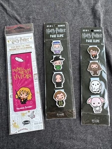 Harry Potter Magnetic Bookmarks Set Of 3 Including 9 Characters - Picture 1 of 5
