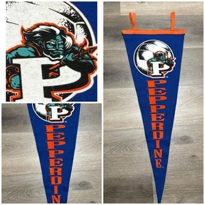 Vintage 1970's PEPPERDINE UNIVERSITY Pennant The Waves of Malibu, CA (OBO) - Picture 1 of 7