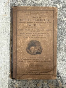 Mitchell’s School Geography Fourth Revised Edition Illustrated 1855 Vintage HC - Picture 1 of 11