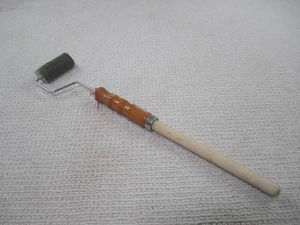 Ralph Lauren Paint Roller 4 Inch Check Indigo Denim Wood Handle - Picture 1 of 5