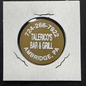Talerico’s Bar & Grill Ambridge, Pensilvania. Bueno para una ficha de plástico de estante superior. P419 - Imagen 1 de 4