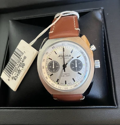 Alpina Automatic Mens Startimer Pilot Chronograph Leather Watch 42mm AL-727SS4H6 - Image 1 of 4
