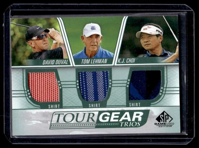 2021 Upper Deck Sp Game Used Tour Gear Trios David Duval/Tom Lehman/K.J Choi 3 - Image 1 of 2