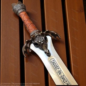 CONAN DER BARBAR Vaterschwert handgeschmiedet Schwerter Geschenk Premium schwer breit - Bild 1 von 3