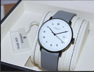 Junghans Max Bill Men's White Watch  027/4007.04 New Working F/S - Picture 1 of 10