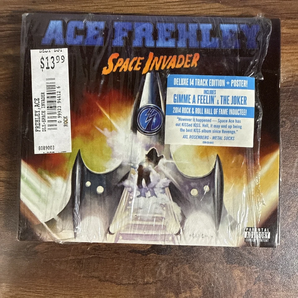 Ace Frehley (Kiss) - Space Invader CD  with Poster Insert 2014 - used - Image 1 of 4