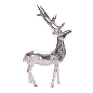 Etched Aluminum Deer Statue 17.5"H - Picture 1 of 5