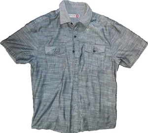 Sovereign Code S Short Sleeve Button Down Shirt Charcoal “AAA Quality” GOOD! 🍀 - Picture 1 of 9
