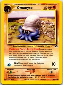 Omanyte - 60/75 - Common - Pokemon Neo Discovery - LP - Picture 1 of 2
