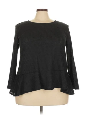 Camiseta Love Ady Mujer Negra Manga 3/4 3X Plus Foto 1 de 4