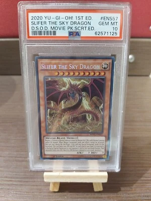 Yu-Gi-Oh! Slifer The Sky Dragon MVP1-ENS57 D.S.O.D 1st Edition Movie Pack PSA 10 - Image 1 of 2