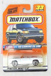 Matchbox White ’69 Camaro SS 396 Mattel Wheels 33 of 75 NEW - Picture 1 of 1