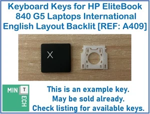 Keys for HP EliteBook 840 G5 Laptops International English Backlit [REF: A409] - Picture 1 of 8