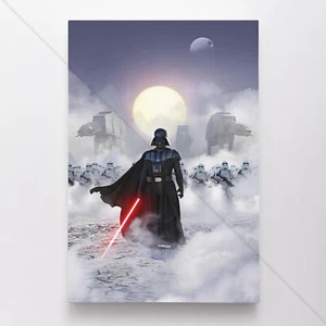 Darth Vader Poster Canvas Star Wars Jedi Snow Battle Empire #15 Movie Art Print - Picture 1 of 4