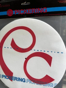 Pickering SMP-1W White Slip-Mat DJ Record Turntable Slipmat Pair 2 Slipmats Set - Picture 1 of 3