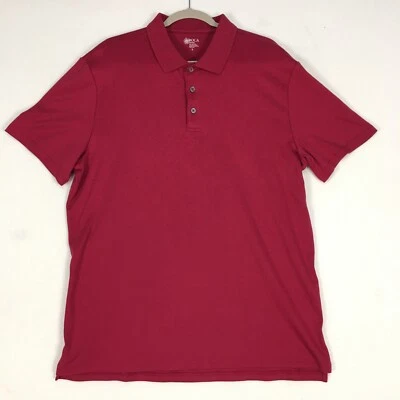 Camisa polo de golf Boca Classics para hombre grande roja manga corta informal Foto 1 de 4