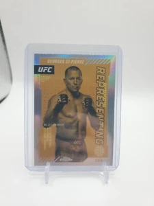 2024 Topps Chrome UFC Rappresentante GEORGES ST-PIERRE Canada Inserto rifrattore SP - Foto 1 di 2