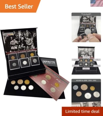 Collectible WW2 Coin Collection - 6 Alloy Coins with Certificate of Authenticity - Image 1 of 4