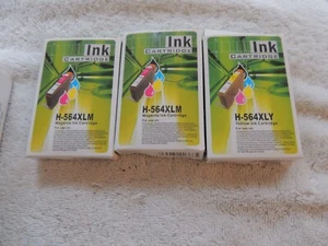 Lot of 1Yellow Replacement Ink Cartridge H-564XLY & 2  Magenta H-564XLM - Picture 1 of 1