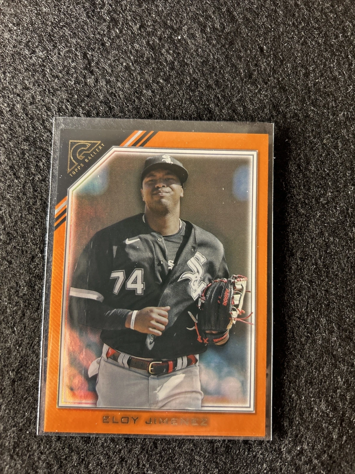 2022 Topps Gallery Eloy Jimenez Orange Parallel Refractor 6/25 White Sox