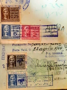 ITALIA 1954 PRINCIPIOS DE PRECIO DE VENTA SUGERIDO POR EL FABRICANTE 2DOCS CON SELLOS DE INGRESOS FISCALES 0,25 y 2 y 6 + SG 8 y 9 liras/2 páginas - Imagen 1 de 6