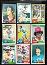 1981 OPC 81 O PEE CHEE TOPPS MLB BASEBALL CARD WHITE BACK 126-250 SEE LIST
