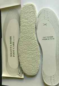 Plantillas para zapatos borregillo antibacterias multitalla 35 a 46 recortables - Imagen 1 de 2