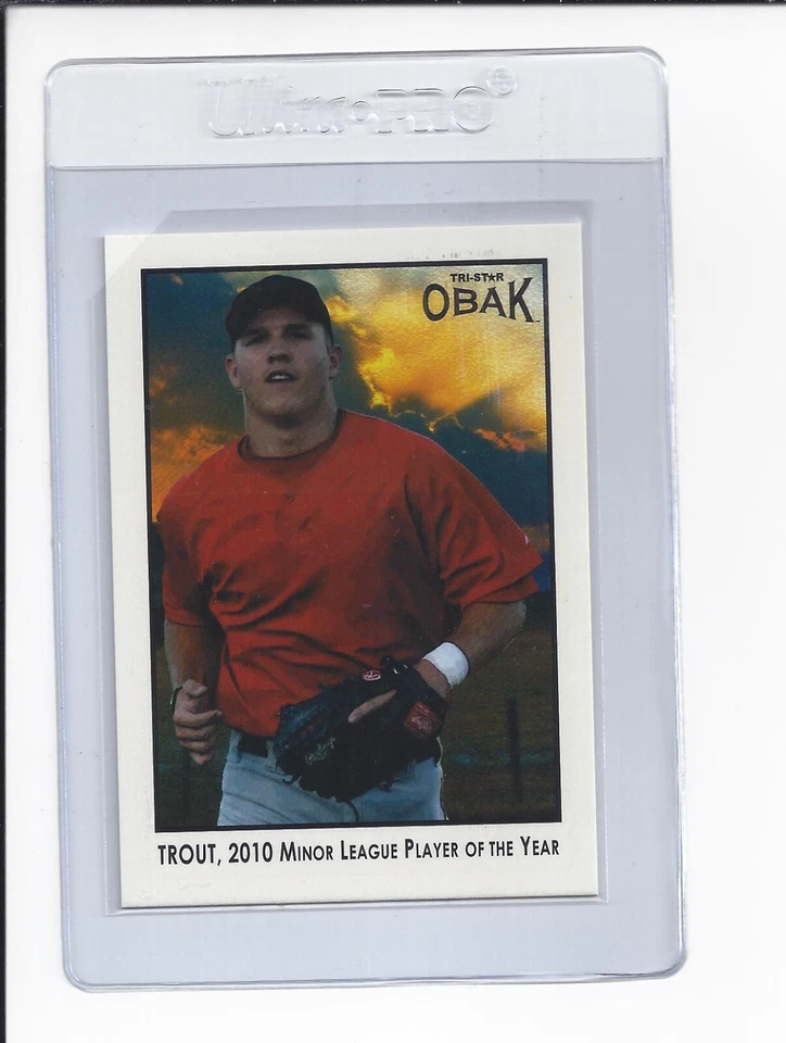 Mike Trout RC 2011 Tri-Star Obak Baseball Limited Edition # MT1 Rookie /300 RARE - Image 1 of 4