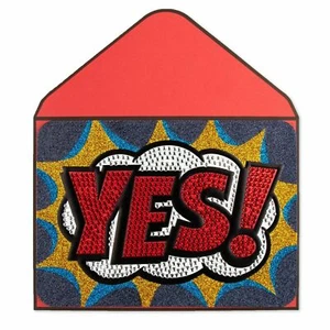 Judith Leiber Papyrus Jeweled Rhinestone Big YES! Limited Edition Greeting Card - Picture 1 of 5
