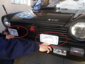 COPPIA FANALI FENDINEBBIA AUTO D'EPOCA -ALFA ROMEO 33 75 ALFA SUD ALFETTA - Picture 1 of 3