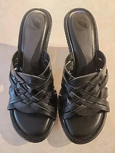 Nurture Womens "Myla" Leather 3.5" heel pump sandals. - Picture 1 of 8