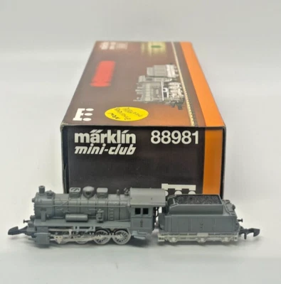 Z Scale Marklin 88981 Gray Steam Loco w/ Tender New Brushles Motor Org Box (B) - Image 1 of 4
