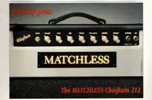 Amplificador de Guitarra Pinup Clip De Colección Años 90 MATCHLESS CHIEFTAN 212 REVISTA IMPRESIÓN ANUNCIO - Imagen 1 de 1