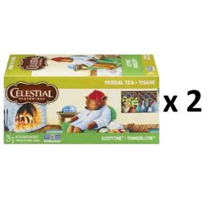 CELESTIAL SEASONINGS Sleepytime Herbal Tea (20 Bags) - Pack of 2 - FROM CANADA - Picture 1 of 1