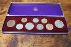 1953 Queen Elizabeth Ii Royal Mint Proof Coronation Complete 9 Coin Set