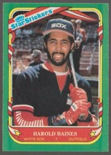 1987 FLEER BASEBALL STAR STICKERS - YOU PICK #1 - #132 - NMMT - FREE SHIPPING