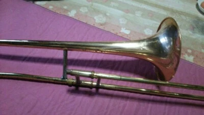 Yamaha YSL-323 Tenor Trombone Red Bell With case USED Free Shipping - Image 1 of 4