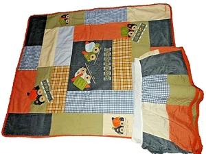 H8 LN OSHKOSH BABY Under Construction Road Work Crib Comforter & Skirt Set - Picture 1 of 7