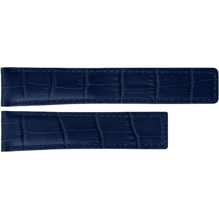 New Tag Heuer 19mm 7" OEM Blue Leather Watch Strap FC6293 For Deployment Buckle - Image 1 of 1