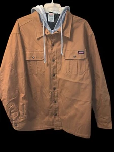 Dickies Jacke Herren 2XL XXL Hoodie Full Zip Canvas braun Workwear gesteppt gefüttert - Bild 1 von 8