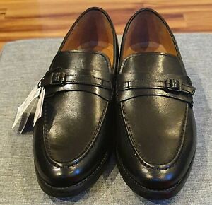 Zara Mens Leather Black Moccasins Size 10 with Airfit Comfort Foam Insole BNWT 