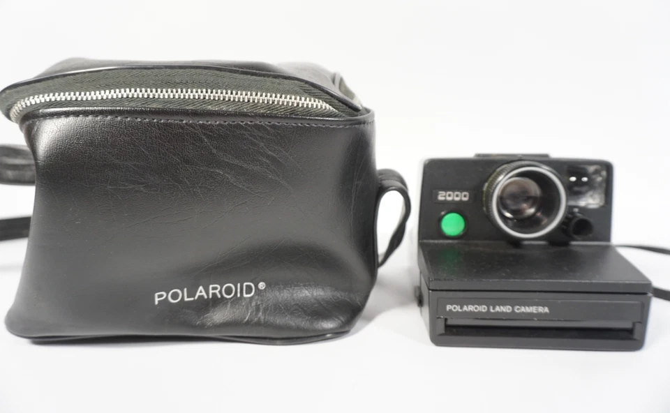 Vintage Polaroid 2000 Land Camera Sofortbildkamera mit original Tasche - Bild 1 von 4