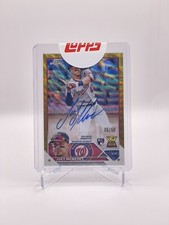 2023 Topps Chrome Joey Meneses Gold Refractor Auto Wave Rc /50 Nationals